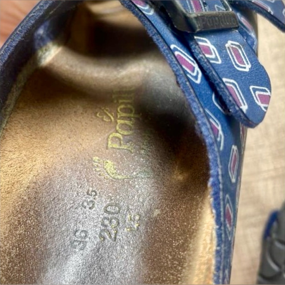 Birkenstock Blue Patterned Sandals - Picture 5 of 5